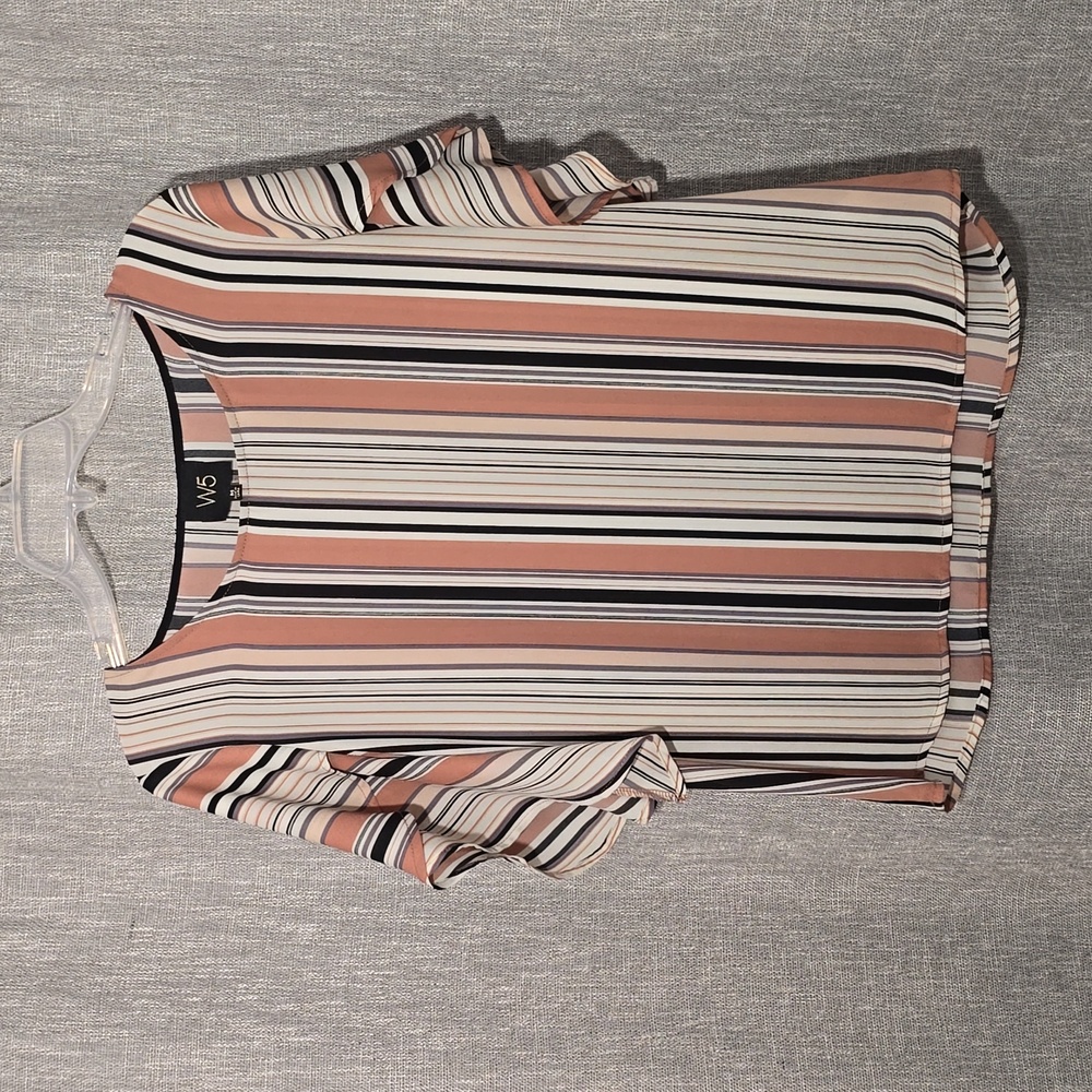 W5 StripedShort sleeve Blouse Medium